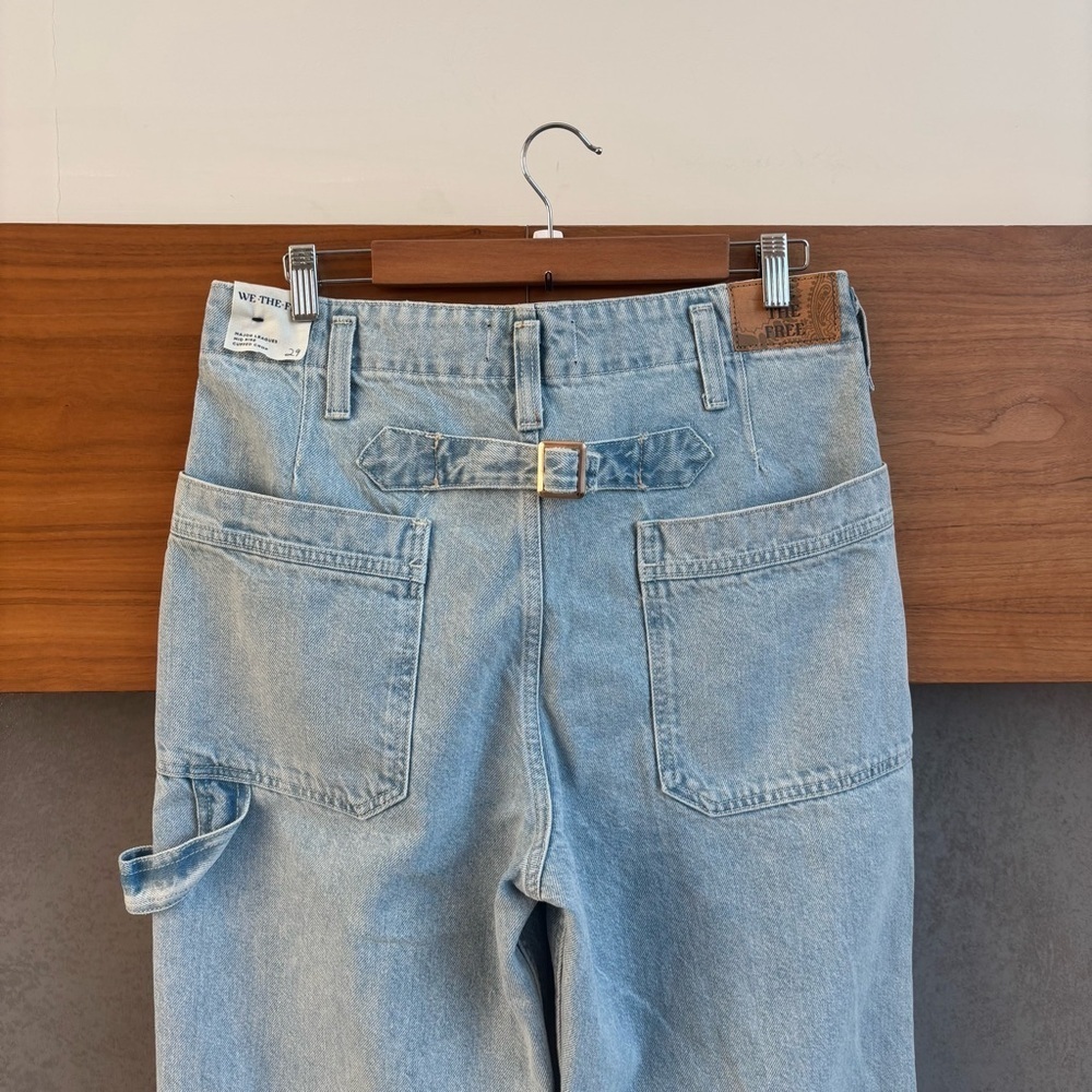 NWOT We The Free Major Leagues Mid-Rise Cuffed Jeans, Size 29 - Picture 11 of 16